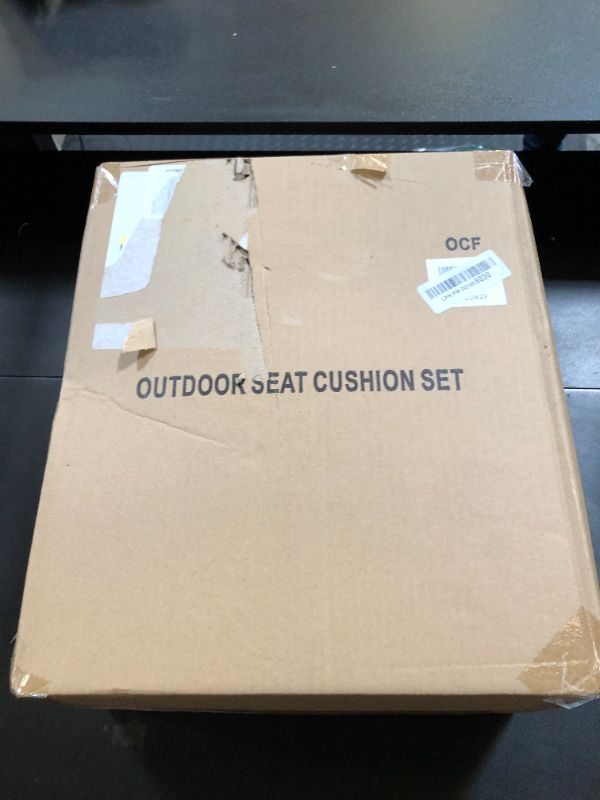 Photo 1 of 24x24 Outdoor Cushions for Patio Furniture, Waterproof Outdoor Chair Cushions with Non-Slip Ties and Handle, Washable Deep Seat Cushions for Outdoor Furniture with Removable Cover, Black