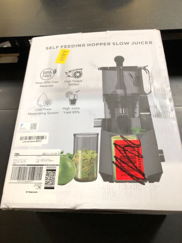 Photo 1 of Cold Press Juicer, 5.8" Extra Large Feed Chute Fit Whole Fruits & Vegetables, 350W Slow Masticating Juicer Machines, Easy to Clean,High Juice Yield?Grey?