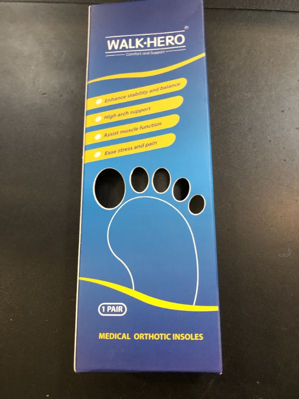 Photo 1 of Inserts Relieve Plantar Fasciitis - Flat Feet Insoles Arch Supports, Orthotic Insoles for Foot Pain Arch Pain Reduce Muscle Fatigue Absorb Shock (Mens 4-4 1/2 | Womens 6-6 1/2)