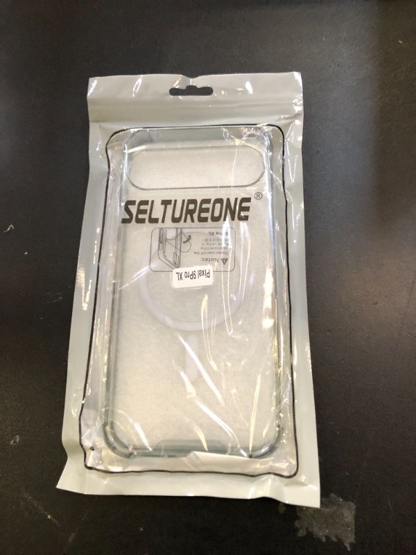 Photo 1 of Seltureone for Google Pixel 9 Pro XL Case,[Compatible with MagSafe],Fingerprint Resistant, Scratch Resistant, Shock Resistant Protective Phone Case - Clear