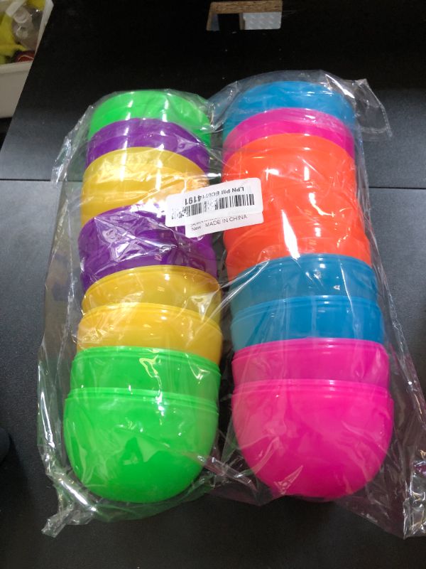 Photo 1 of JIALWEN 12PCS Jumbo Plastic Easter Eggs 6" Fillable Empty Bright Colors Large Easter Eggs Perfect for Easter Basket Stuffers Surprise Eggs Easter Hunt Theme Party Favors (6 Assorted Colors)