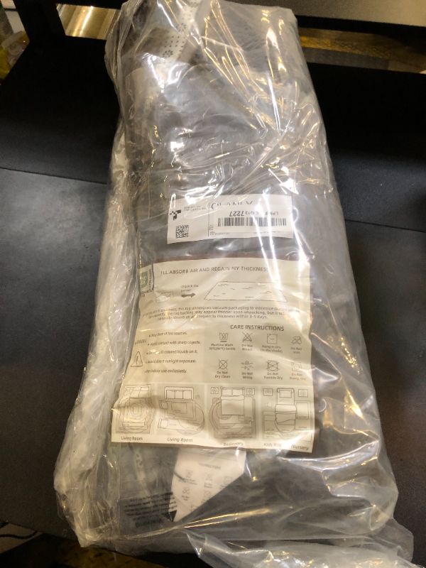 Photo 1 of OLANLY Grey Round Rugs for Bedroom - Machine Washable, 5x5 Feet Circle Area Rugs for Living Room, Soft and Fluffy Shaggy Carpet for Teen Girls and Boys, Dorms, Nursery Rooms, Home Decor Aesthetic