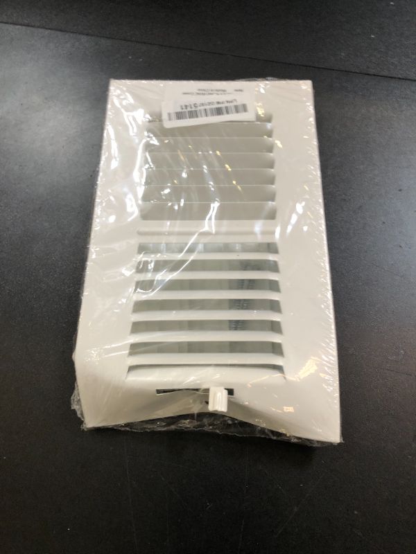 Photo 1 of 8 x 4 Inch [Duct Opening] Air Vent Covers for Wall or Ceiling - High Airflow 2 Way Steel Ventilation - Adjustable Wall/Ceiling Register, 9-3/4 Inch x 5-3/4 Inch [Overall Dimensions]