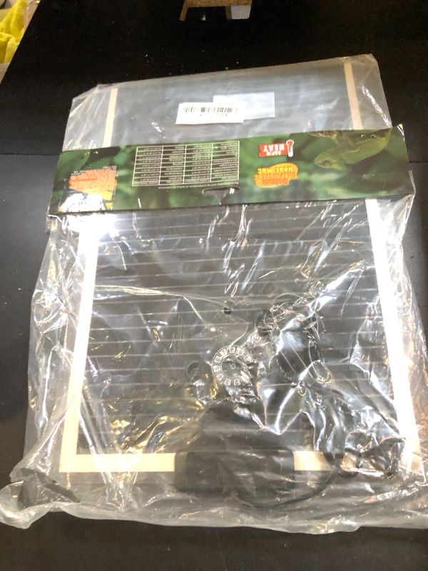 Photo 1 of Pawfly 40 W Reptile Heat Pad with Thermostat 16.5 x 11 Inch Reptile Heating Pad Under Tank Terrarium Reptile Heat Mat for Turtles Frogs Snakes Lizards Geckos Hermit Crabs & Spiders Resin Heating Mat