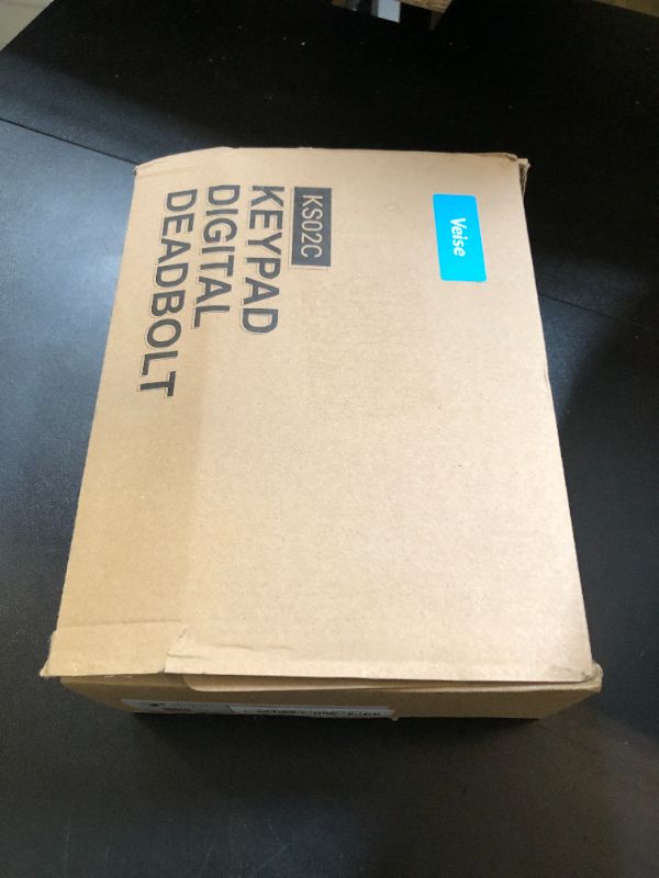 Photo 1 of Veise Fingerprint Door Lock with 2 Knobs - Keyless Entry Door Lock with Handle, Electronic Keypad Deadbolt, Smart Front Handle Set, Auto-Locking, Waterproof, Easy Installation, Matte Black