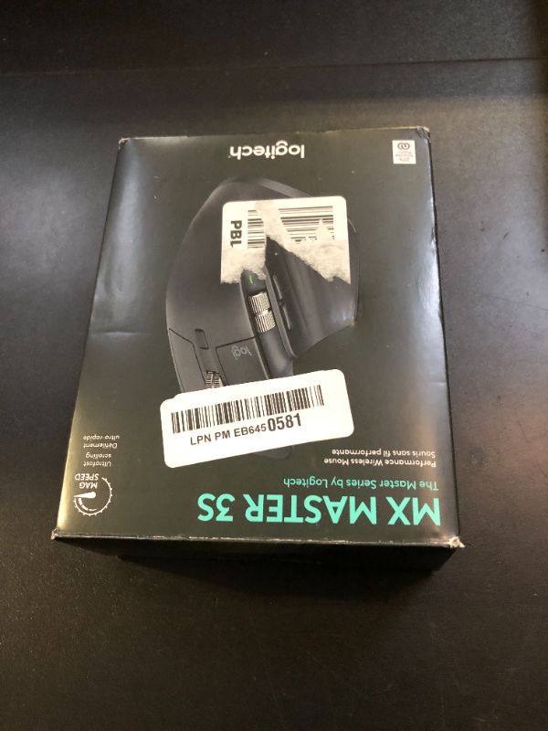 Photo 1 of Logitech MX Master 3S Wireless Mouse, Ultra-fast Scrolling, Ergo, 8K DPI, Track on Glass, Quiet Clicks, USB-C, Bluetooth, Windows, Linux, Chrome - Graphite