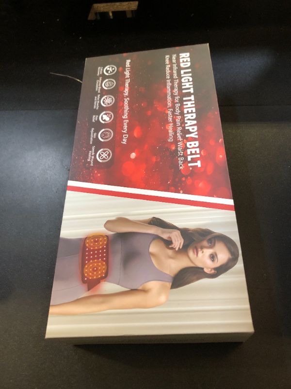 Photo 1 of Red Light Therapy Belt, Infrared Light Therapy for Body, Wearable Wrap with Timer for Back Shoulder Waist Muscle Pain Relief, Improve Joint Inflammation, Red Light Therapy for Body