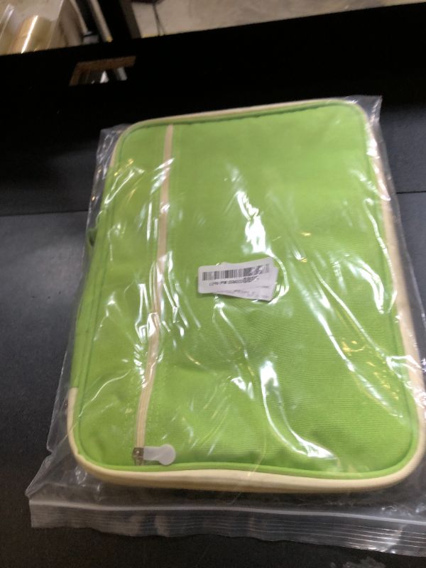 Photo 1 of YOUSHARES A4 Documents Bag Portfolio Organizer Holder - Multifunctional Travel Pouch Handy Zippered Case for Notebook, Ipad, Documents and Pens (Green)