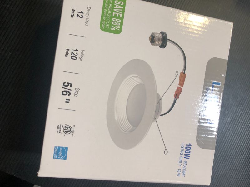 Photo 1 of ParwinLED PARWIN (1 Pack) 5/6 inch Dimmable LED Downlight, 12W (100W Replacement), Baffle Design, Retrofit Recessed Lighting, Can Light, LED Trim, 4000K (Bright White), 1000Lumens