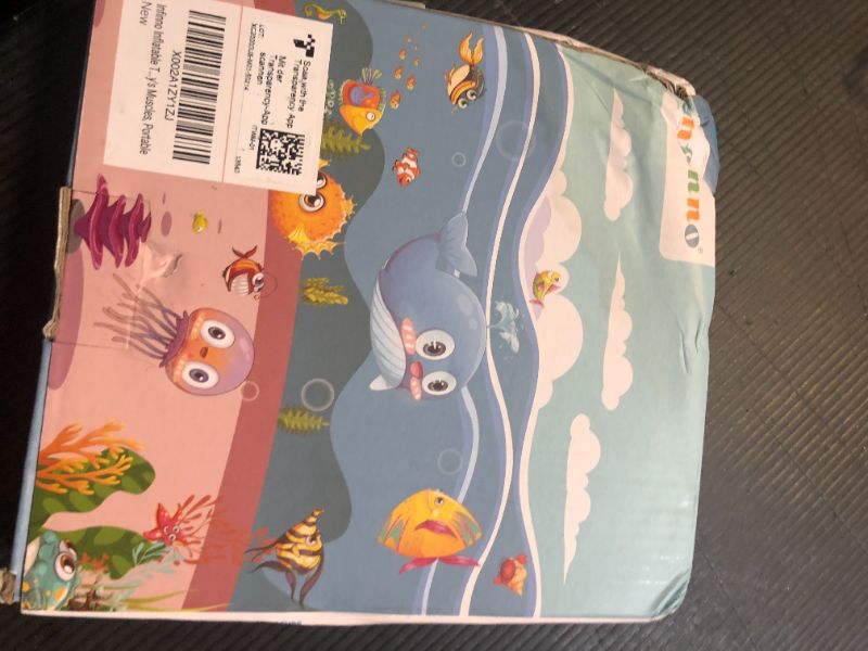 Photo 1 of Infinno Inflatable Tummy Time Mat Premium Baby Water Play Mat for Infants and Toddlers Baby Toys for 3 to 24 Months, Strengthen Your Baby's Muscles, Portable