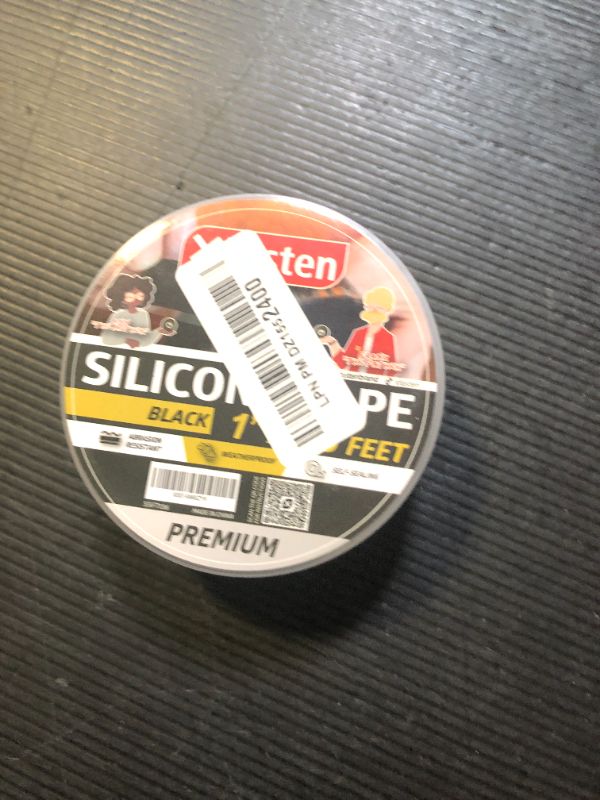 Photo 1 of XFasten Self Fusing Silicone Tape Waterproof – 1" x 36 Feet Black, Self Amalgamating Tape, Silicone Rubber for Plumbing, Sealing Pipes, Hose Repair, Outdoor Coax and Electrical Cables – Weatherproof