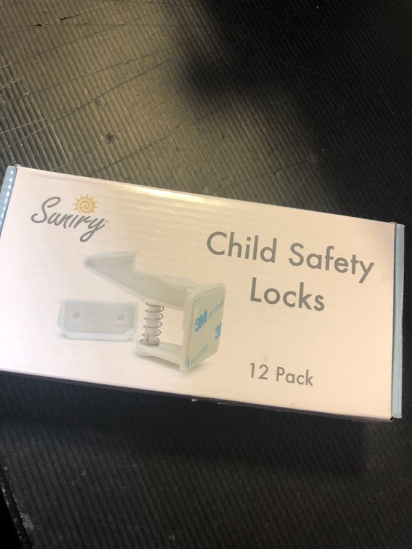 Photo 1 of 12 Pack Cabinet Locks Child Safety | Baby Safety Cabinet Locks NO Drilling 3M Adhesive Baby Proof Drawer Lock Child proofing cabinets latches for Kids Latch for Drawers & Door Child Safety Locks