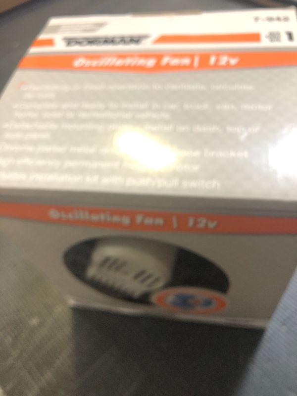 Photo 1 of Dorman 7-942 12-Volt Oscillating Fan Universal Fit