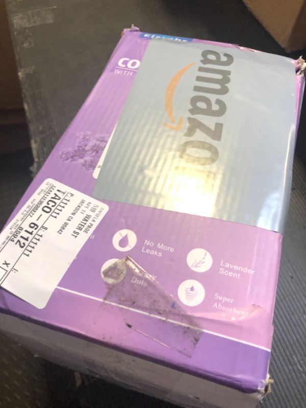 Photo 1 of Elzrghs Commode Liners with Absorbent Pads for Bedside Commode, Commode Toilet,100 Lavender Scented Commode Bags Disposable and 100 Commode Pads