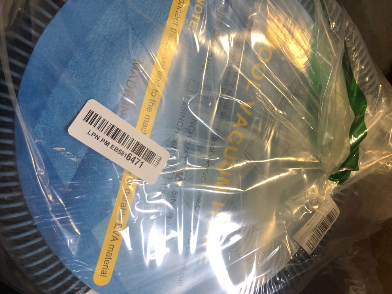 Photo 1 of Pool Vacuum Hose With Swivel Cuff 1-1/2" Diameter 18FT Flexible Heavy Duty Pool Vacuum Cleaning Hose Perfect for Above&In Ground Swimming Pool