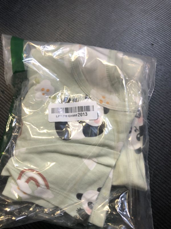 Photo 1 of Uobzyaq Night Dress for Girls Summer Short Sleeve Cotton Nightgowns Panda Printed Bed Dress Kids Playwear Sleepwear Green Size 5-6Years(120)