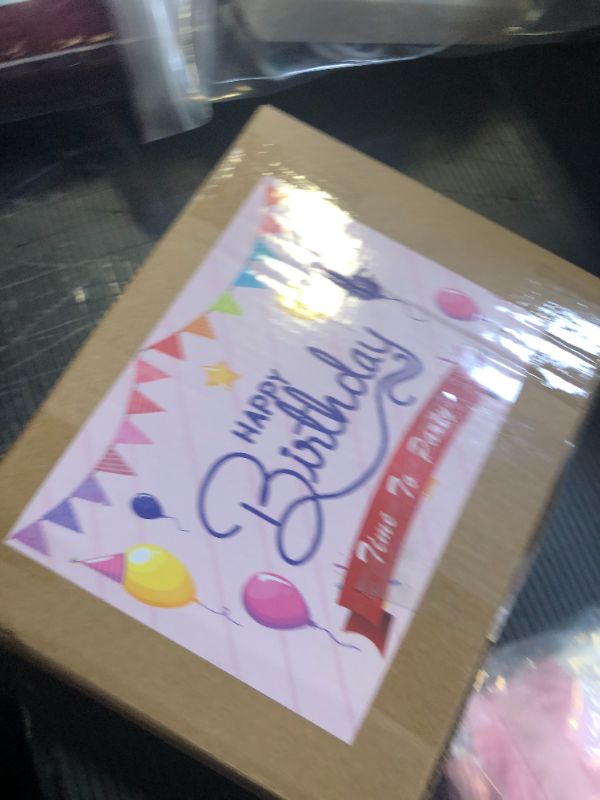 Photo 1 of Birthday Party Decorations - Theme Children's Party Supplies Included Happy Birthday Banner, Backdrop, Hanging Swirls, Tablecloth, Cupcake Cake Toppers, Latex Balloons, Aluminum foil Balloons