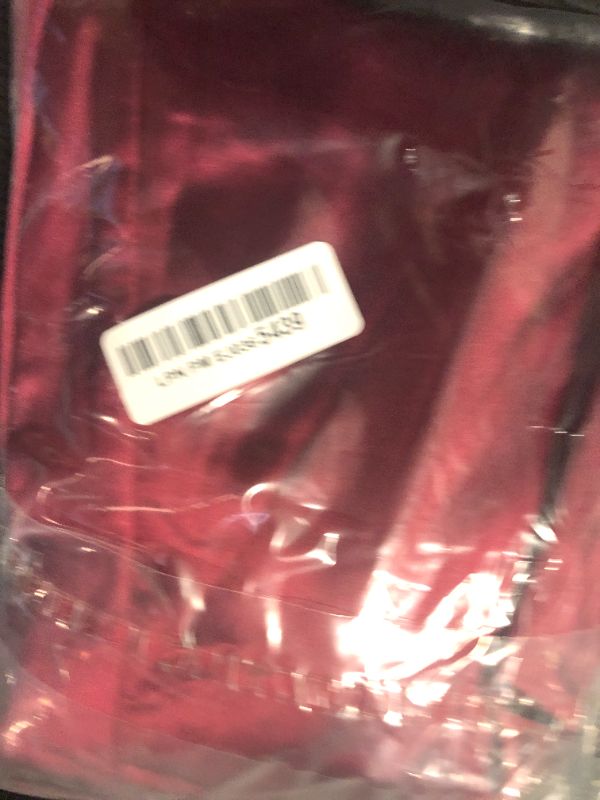 Photo 1 of GRACE KARIN One Shoulder Dresses for Women Wedding Guest Tie Waist Bodycon Satin Sleeveless Dresses Dark Red