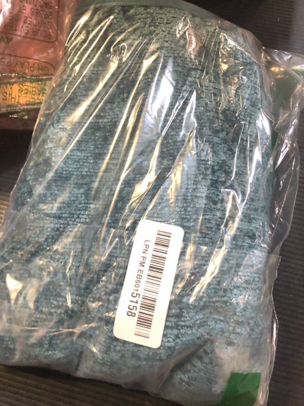 Photo 1 of FUTEI Teal Chenille Throw Pillow Covers 12x20 Inch Set of 2,Soft Cozy Bound Edge Design Lumbar Pillow Cases,Home Decor for Couch Bed Living Room