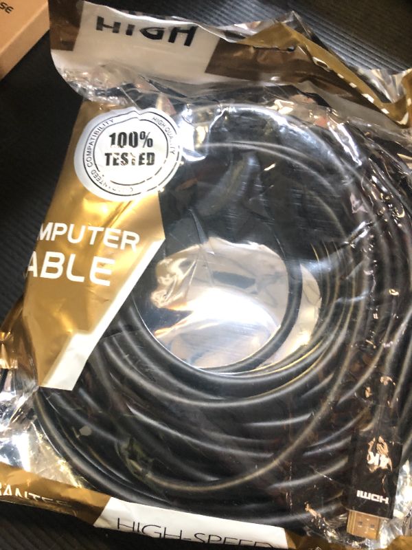 Photo 1 of Capshi 4K Long HDMI Cable 50ft/15M, in-Wall CL3 Rated HDMI Cable 2.0 Support (HDR10 8/10bit 18Gbps HDCP2.2 ARC) High Speed HD Shielded Cord Compatible for TV, Laptop, PC, HDTV