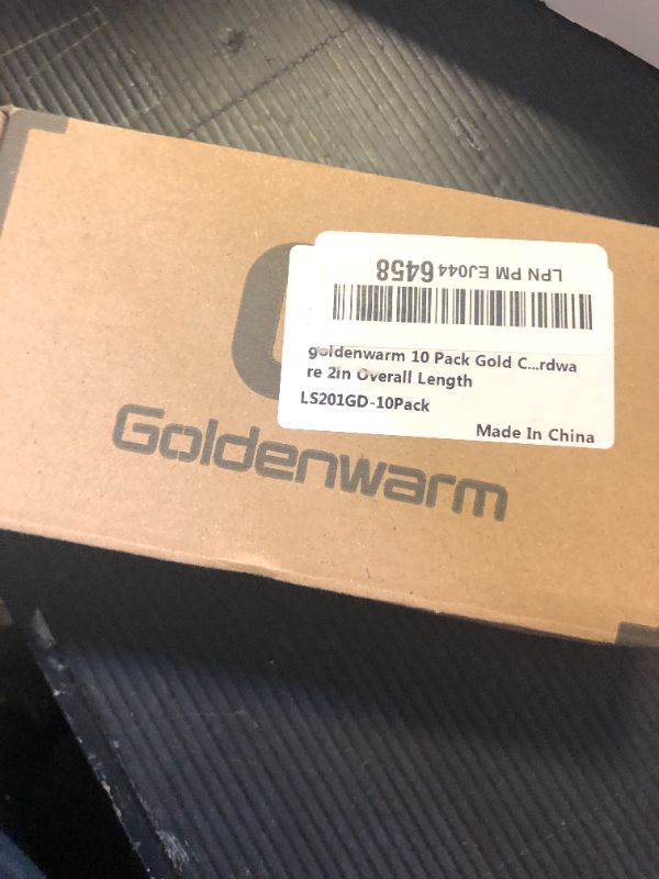Photo 1 of goldenwarm 10 Pack Gold Cabinet Knobs Brushed Brass Drawer Knobs Gold Dresser Hardware - LS201GD Single Hole Handles for Kitchen Cupboard Doors Closet Hardware 2in Overall Length