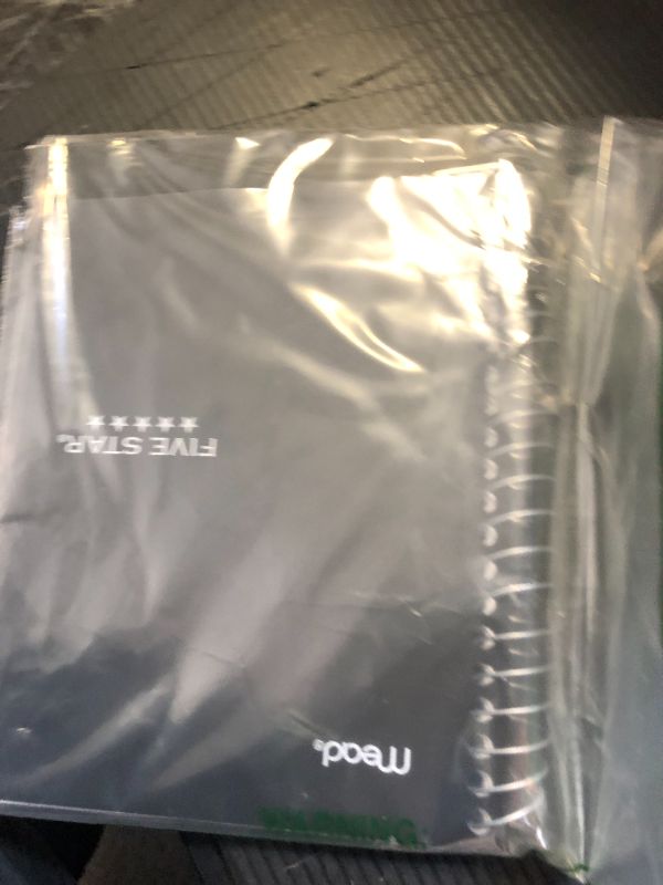 Photo 1 of Five Star Spiral Notebook, 1 Subject, College Ruled Paper, Personal Size, 4-3/8" x 7", 80 Sheets, Fights Ink Bleed, Water Resistant Cover, Black (450048AA2-ECM)