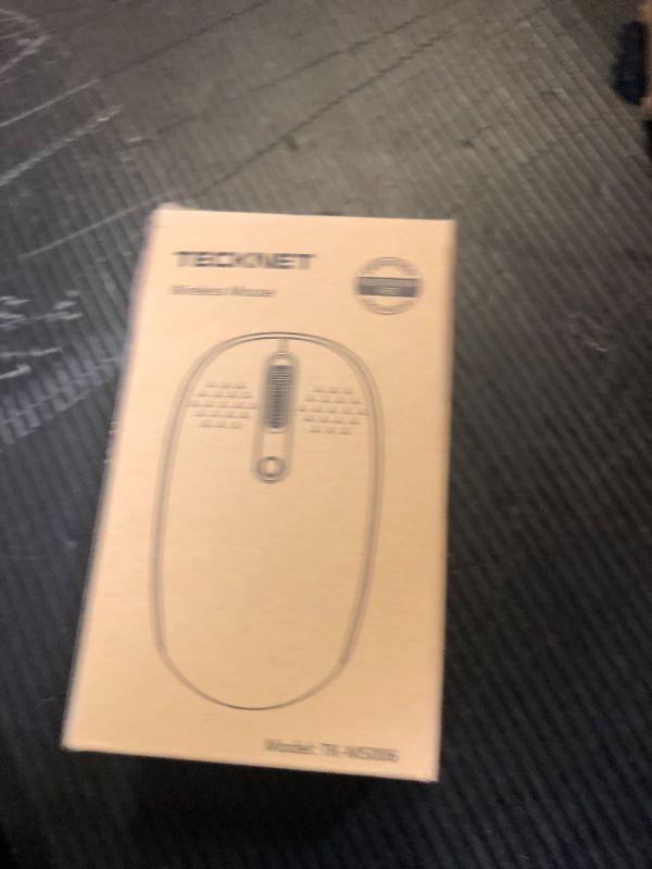 Photo 1 of TECKNET Wireless Mouse for Laptop, 2.4G Quiet Computer Mouse with USB Receiver, 4 Buttons Portable Cordless Mice for Chromebook, Laptop, PC, Mac, 800/1200/1600 DPI - Mint Green