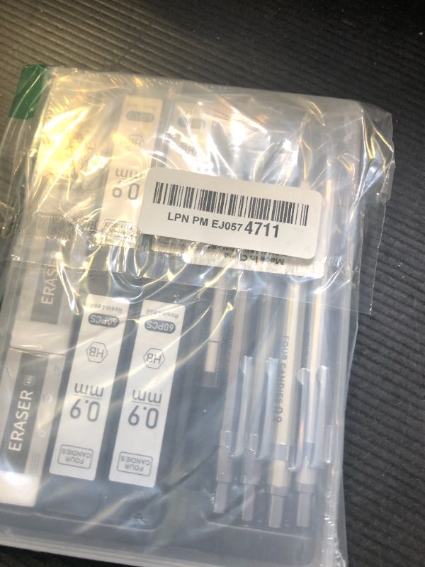 Photo 1 of Four Candies 0.9mm Metal Mechanical Pencil Set with Case - 4PCS Fancy Mechanical Pencils, 8 Tubes HB #2 Lead Refills, 3PCS 4B Erasers and 9PCS Eraser Refills, Led Pencils Mechanical for Writing