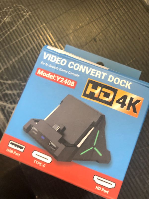 Photo 1 of ID CHINSION Dock for Nintendo Switch & Switch OLED, Portable Replacement TV Docking Station with 4K HDMI, Type-C and USB Port for Official Nintendo Switch