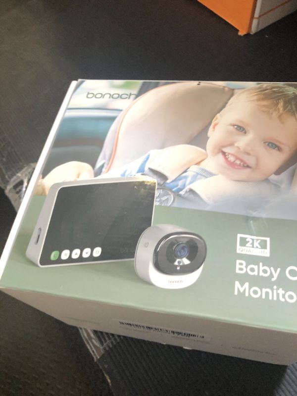 Photo 1 of bonoch 5" 1440P Baby Car Camera - 360 Degree Rotating Wide View Backseat Mirror, USB Powered with Charger, Easy Setup Baby Rear Facing Car Seat Camera, Night Vision