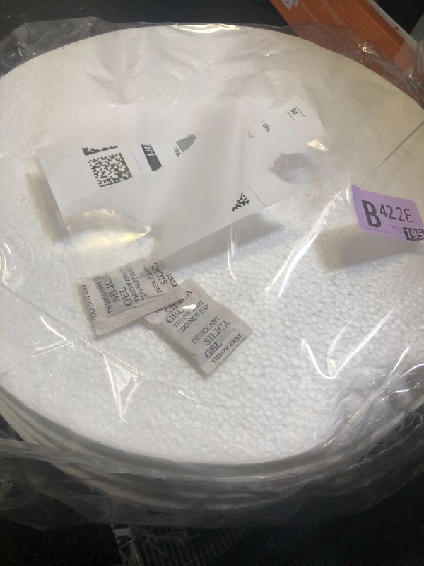 Photo 1 of 6-Pack 12x12-Inch White Round Foam Circles - 1-Inch Thick Foam Discs for Crafts, DIY Projects, Flower Arrangements & Centerpieces