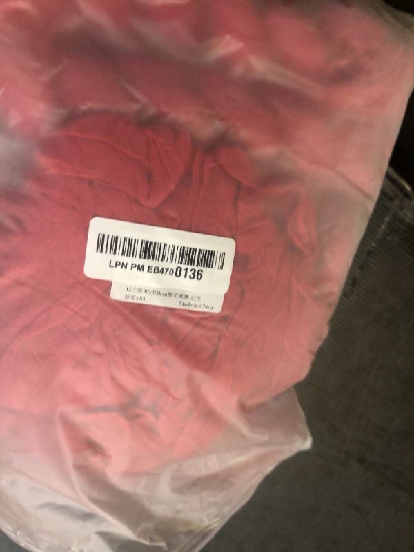 Photo 1 of 12 Pack Red Cheesecloth Table Runner 10ft Boho Gauze Fabric Cheese Cloth Table Runner 35 x 120 Inch Rustic Sheer Runner for Romantic Wedding Birthday Bridal Shower Party Table Decoration