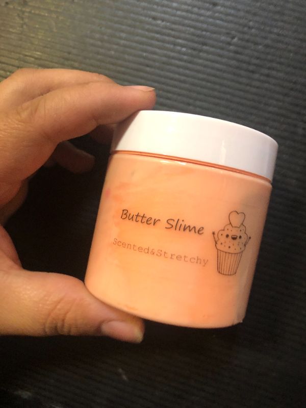 Photo 1 of Butter Peach Slime, Scented and Stretchy Clay Sludge Toy, Party Favors, Prize, School Education, Birthday Gifts for Kids Girls Boys (200ml)