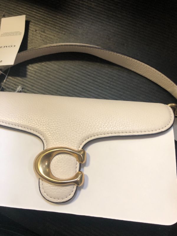 Photo 1 of COACH Polished Pebble Leather Tabby Shoulder Bag 20, Chalk