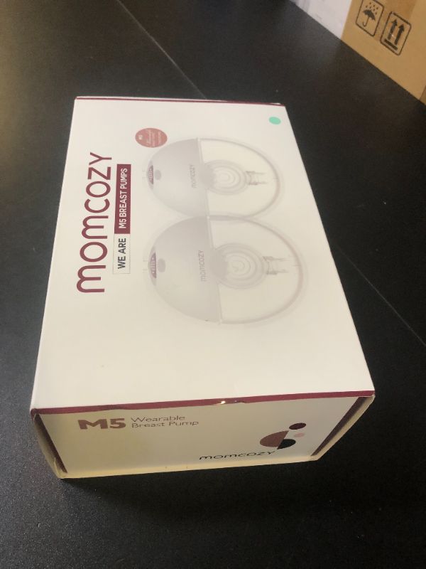 Photo 1 of Momcozy M5 Hands-Free Wearable Breast Pump, Double-Sealed Flange for Baby-Like Comfort, 3 Modes & 9 Suction Levels, Portable Electric Pump – 24mm, 2-Pack Mint