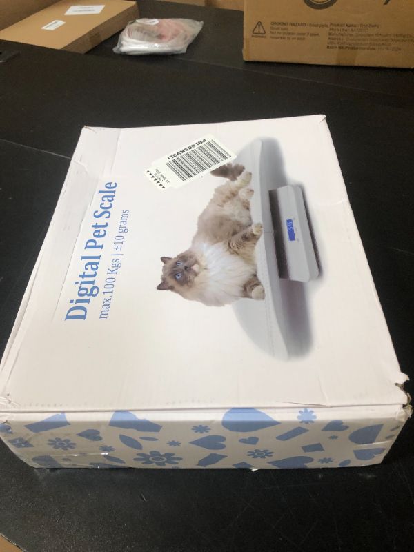 Photo 1 of MINDPET-MED Digital Pet Scale, Baby Scale, with 3 Weighing Modes(kg/oz/lb), Max 220 lbs, Capacity with Precision up to 0.02lbs, White, Suitable for Infant, Puppies, Mom
