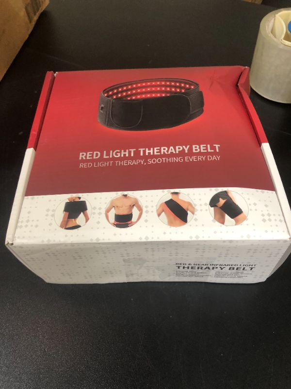 Photo 1 of Red Light Therapy for Body, Infrared Light Therapy for Shoulder Waist Muscle Pain Relief, Upgraded 3 in 1 Led Beads, 660nm Red Light &850nm Near Infrared Light Therapy Belt Wrap Timer Remote Control