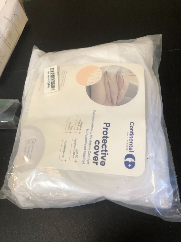 Photo 1 of Continental Bedding Duvet Cover Protector for Toddler Comforter, 100% Cotton, Zipper to Block Blanket from Dust Fits Standard Crib & Toddler Bed, 39x47 Inch, White