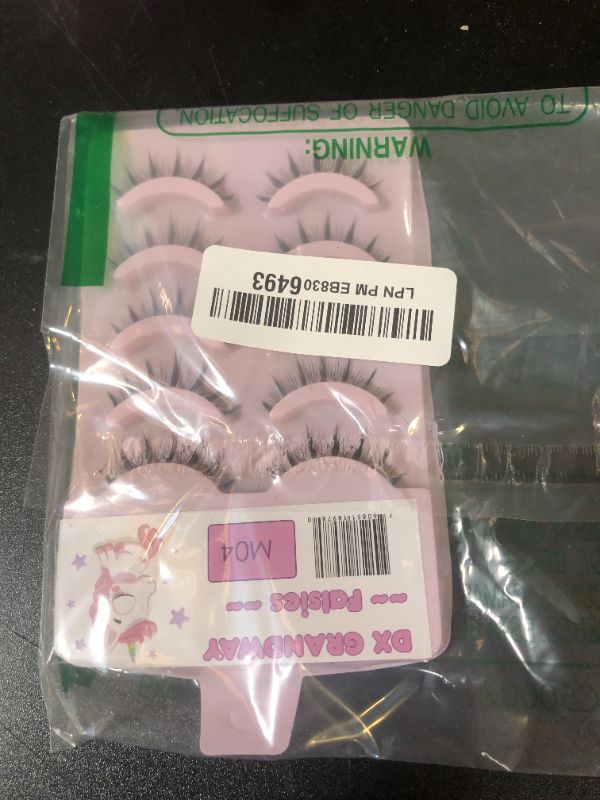 Photo 1 of 10 Pairs Manga Lashes Anime Cosplay Lashes Janpanese Style 16mm Spiky Lashes Extensions Manhua Natural Makeup Look Doll Eye Lashes Daily & Party by AUGENLI (A3)