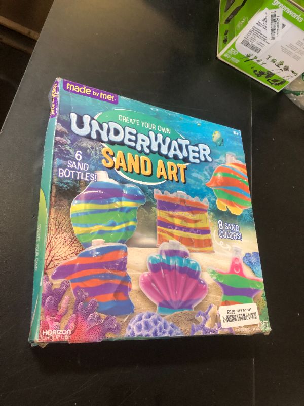 Photo 1 of Made By Me Create Your Own Underwater Sand Art, Includes 6 Ocean-Themed Bottles, 8 Sand Colors, Glitter, & Funnel, Great Staycation or Group Activity, Party Idea, DIY Sand Art For Kids Ages 6, 7, 8, 9