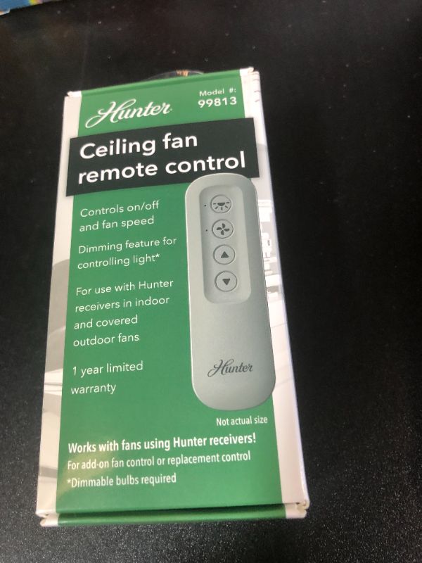 Photo 1 of Hunter Fan Company 99813 Core Multifunction Remote Control - Receiver Not Included but Required, Dove Grey