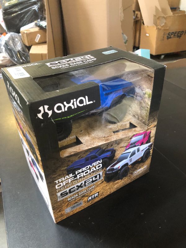 Photo 1 of Axial RC Truck 1/24 SCX24 Base Camp 4x4 Rock Crawler Brushed RTR (Everything Needed to Run is Included) - Blue, AXI-1219T2LPNPMDZ2012301
LPNPMDZ2012301
