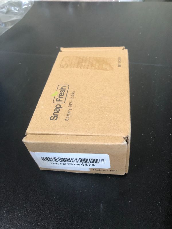 Photo 1 of SnapFresh 20V 2.0Ah Li-ion Battery, (Not Compatible with Other Brands), Lithium-Ion Battery Support Fast Charging(BBT-DC20A)