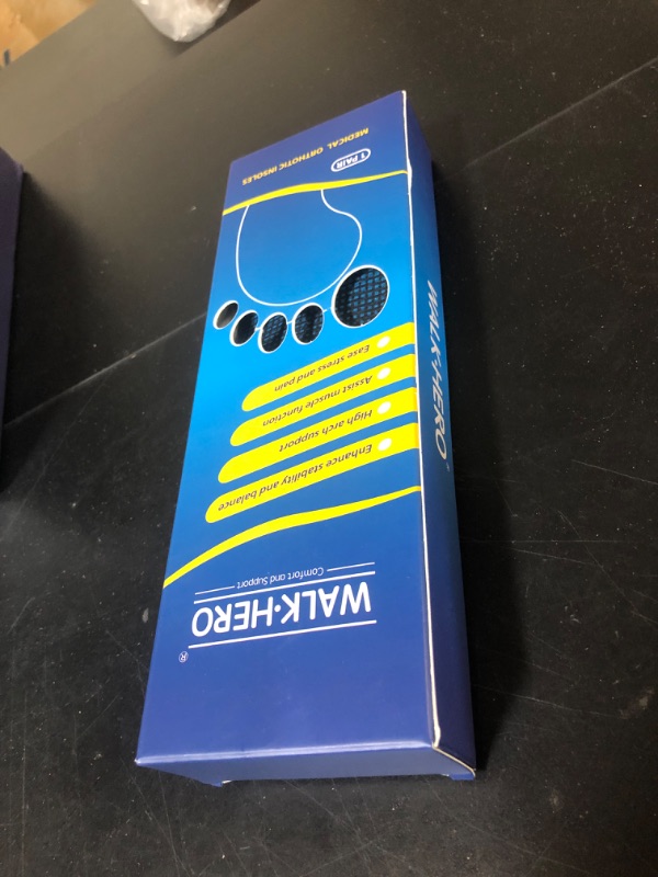Photo 1 of Inserts Relieve Plantar Fasciitis - Flat Feet Insoles Arch Supports, Orthotic Insoles for Foot Pain Arch Pain Reduce Muscle Fatigue Absorb Shock (Mens 6-6 1/2 | Womens 8-8 1/2)
