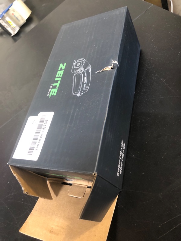 Photo 1 of ZEITE 4V Cordless Electric Scissors,Cardboard Cutter with 2 Blades,Storage Box,USB Charging Cable,Power Rotary Cutter,Max Cutting 1/4",for Cardboard Box,Thin Carpet & Plastic, Easy to Hold and Safe