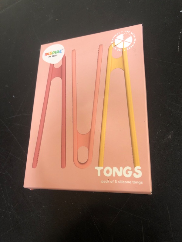 Photo 1 of Inspire My Play Coral Silicone Mini Tongs - Kid Tweezers for Fine Motor Skills - Small Toddler & Preschool Toys