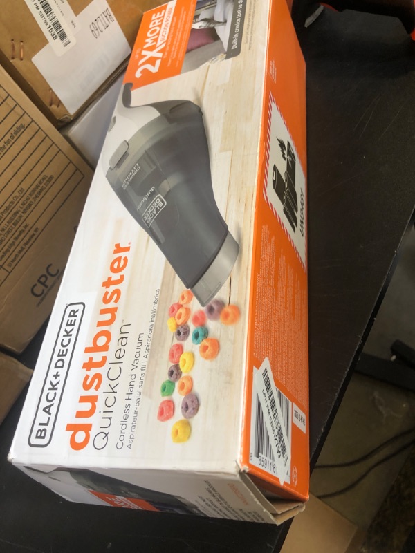 Photo 1 of BLACK+DECKER dustbuster QuickClean Cordless Handheld Vacuum (HNVC215B10)