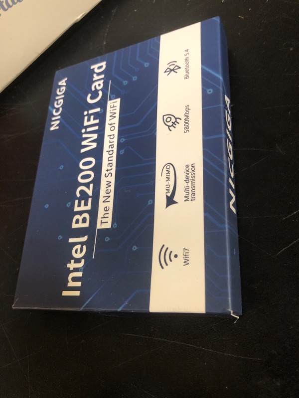 Photo 1 of WiFi 7 Wireless Card Intel BE200 NGW, Bluetooth 5.4, 5800Mbps M.2/NGFF Network Support Windows 10/11 (64bit), Linux, Not Support AMD, Only Supports Intel 12th Generation and Above CPUs.