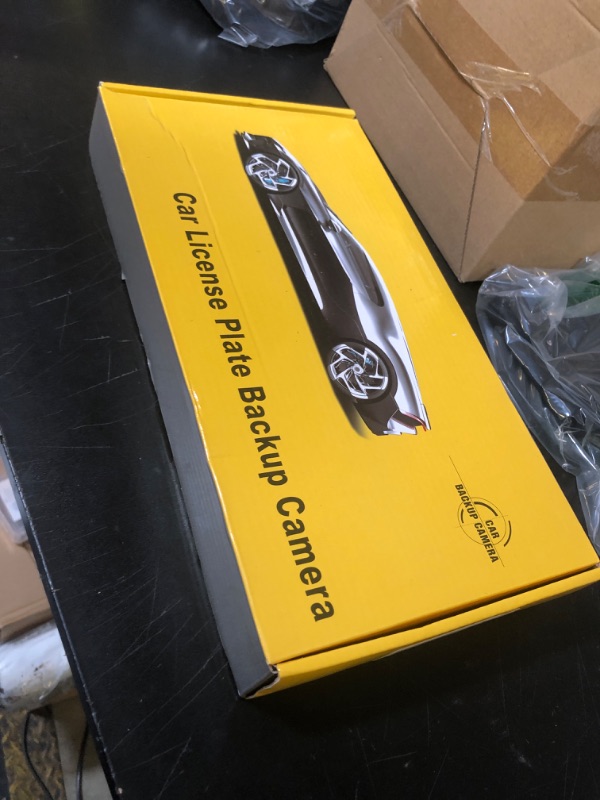 Photo 1 of GLK Backup Camera 1080P HD Rear View Reverse Camera - License Plate Backup Camera, Startlight Night Vision Wide Angle IP69 Waterproof CVBS-AHD Metal Housing