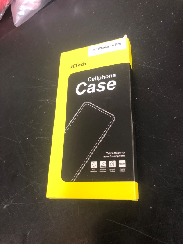 Photo 1 of JETech Case for iPhone 14 Pro 6.1-Inch, Non-Yellowing Shockproof Phone Bumper Cover, Anti-Scratch Clear Back (Clear)